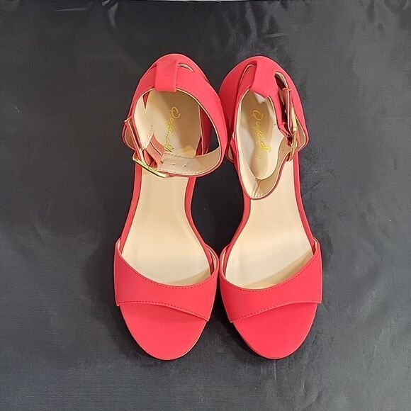 BRAND NEW QUPID ADJUSTABLE BUCKLE ANKLE STRAP OPEN TOE HIGH HEEL OPEN TOE SANDAL - Picture 2 of 14